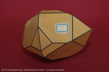 Crystal model made of cardboard
