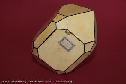 Crystal model made of cardboard