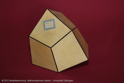 Crystal model made of cardboard