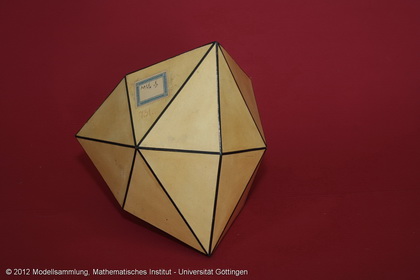 Crystal model made of cardboard