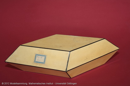 Crystal model made of cardboard