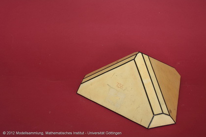 Crystal model made of cardboard