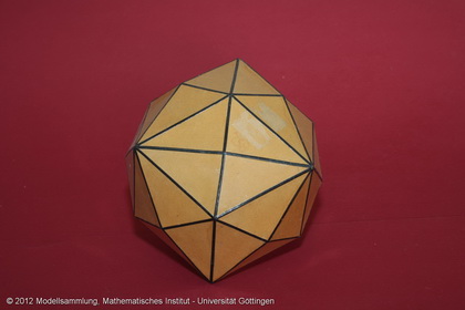 Crystal model made of cardboard