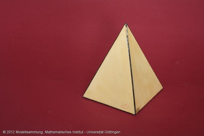 Crystal model made of cardboard