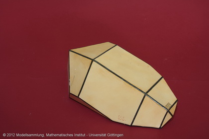 Crystal model made of cardboard