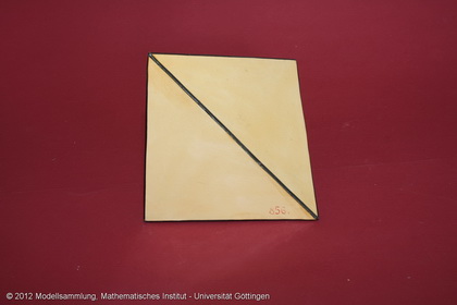 Crystal model made of cardboard