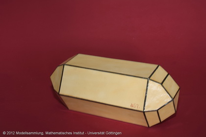 Crystal model made of cardboard