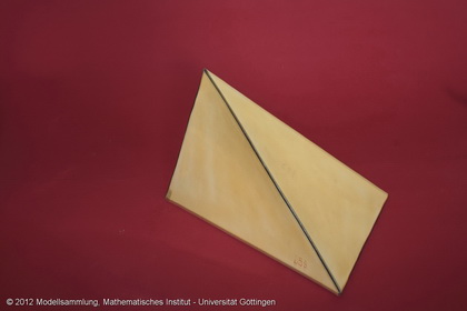 Crystal model made of cardboard