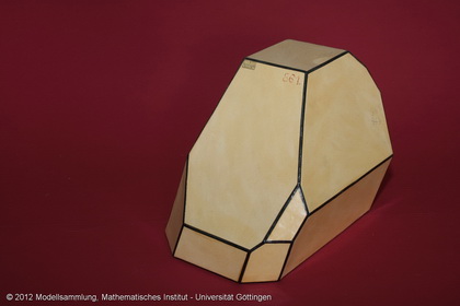 Crystal model made of cardboard