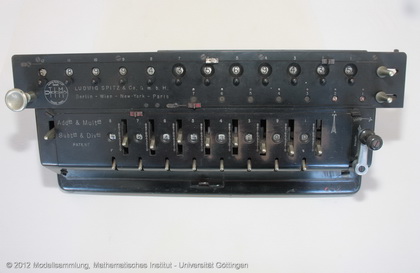 Calculating machine of Ludwig Spitz