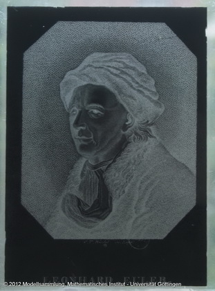 Seven negatives of pictures of L. Euler