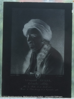 Seven negatives of pictures of L. Euler