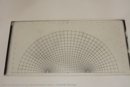 Four curve grids on glass