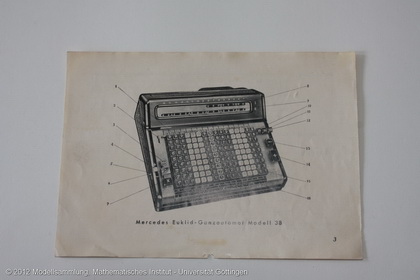 Calculating machine Mercedes-Euklid
