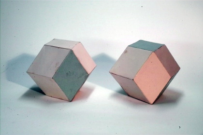 Two rhombic dodecahedrons