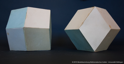 Two rhombic dodecahedrons