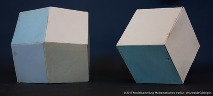 Two rhombic dodecahedrons